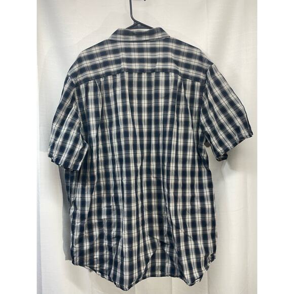 Carhartt Nens Short Sleeve Button Up Relaxed Fit Blue 2XL XXL - Picture 3 of 6